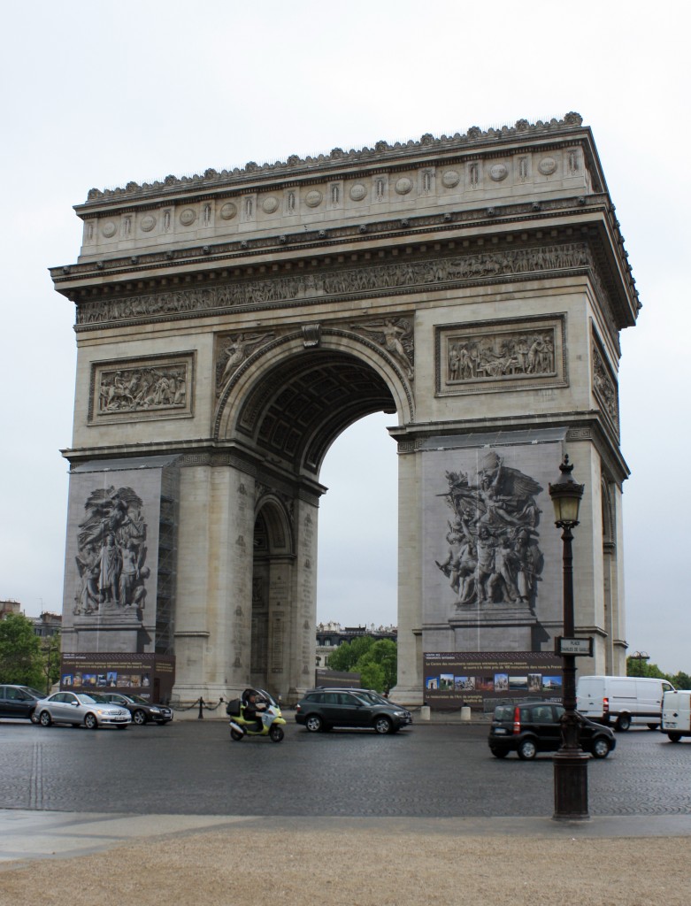 Protip: Instead of trying to walk across the round-about to the Arc de Triumph, take the tunnel below the road.