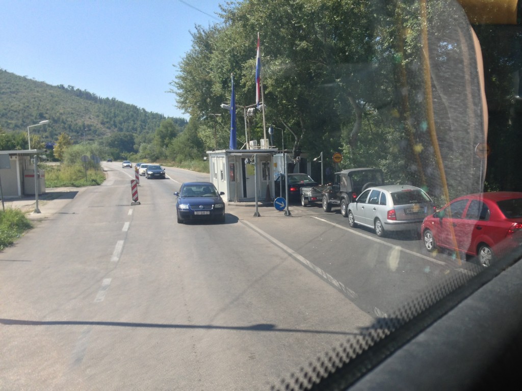 The actual border crossing. There's pretty clear signs saying no pictures, but I took a calculated risk