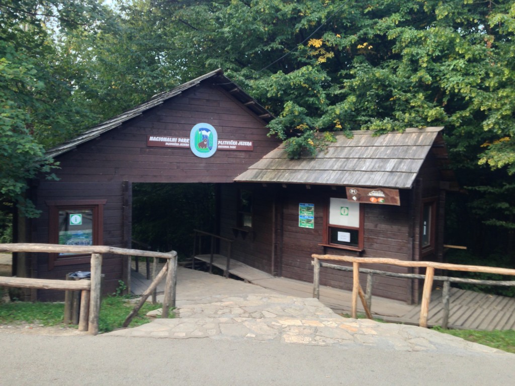 Entrance to the park. No one checks your ticket before you enter, but you're required to have one on you, especially for the trams and boats