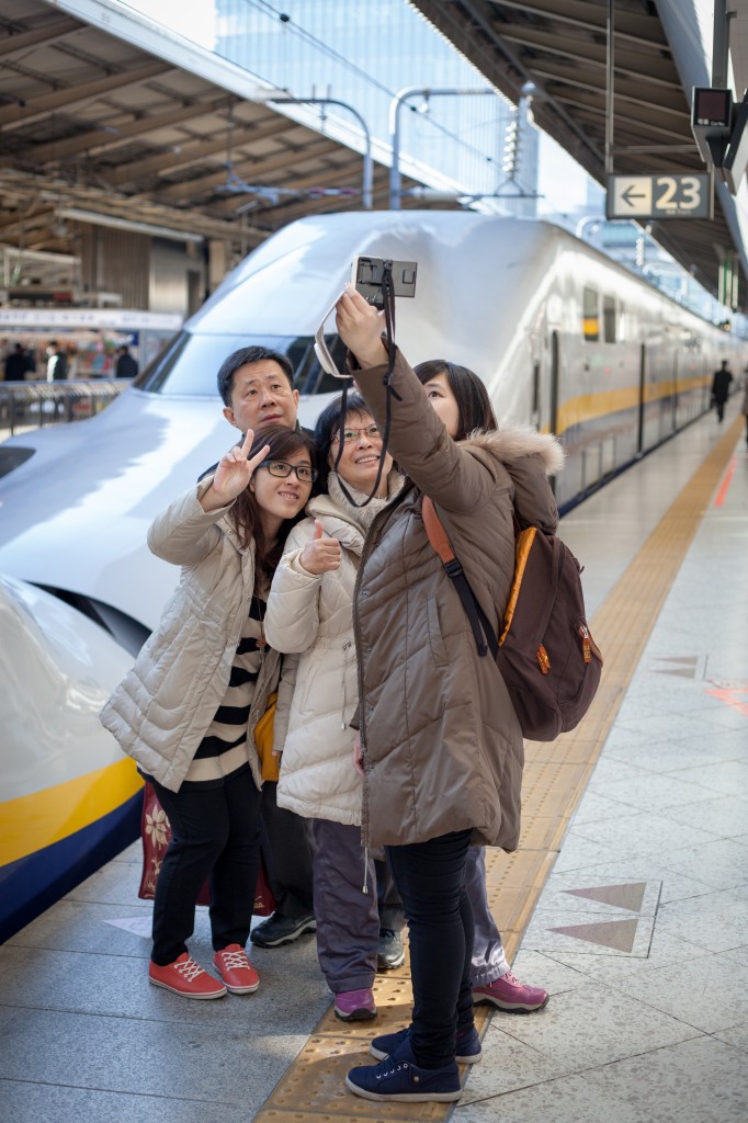 Everyone wants a picture with the shinkansen. I haven't gotten mine - yet.