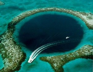 Great Blue Hole off the coast of Belize. Source: Wikipedia